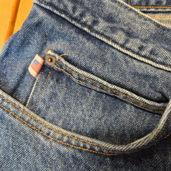 Duluth Trading Co Men's Blue Jeans - 34W x 32L - Picture 2 of 7